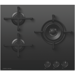 Fisher & Paykel 60cm Series 9 3 Burner Gas Cooktop, Natural Gas