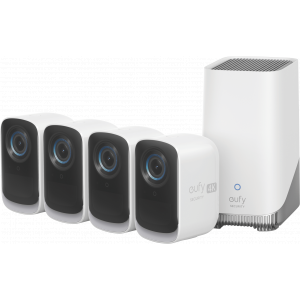 eufy Security Eufycam 3C (4 Pack) & Homebase 3