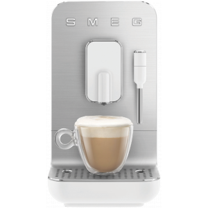 Smeg Bean To Cup Coffee Machine With Steam Wand Matte White