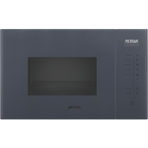 Smeg Linea Built-In 25L Microwve with Grill - Neptune Grey