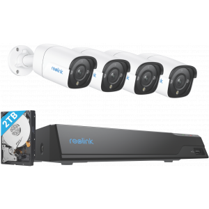 Reolink 8-Channel NVR x 4 12MP Security Cameras