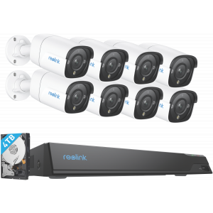 Reolink 16-Channel NVR x 8 12MP Security Cameras