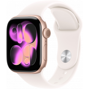 Apple Watch Series 11GPS42mmRose Gold Aluminium Case - Light Blush Sport Band M/L