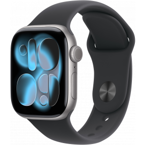 Apple Watch Series 11GPS42mmSpace Grey Aluminium Case - Black Sport Band S/M