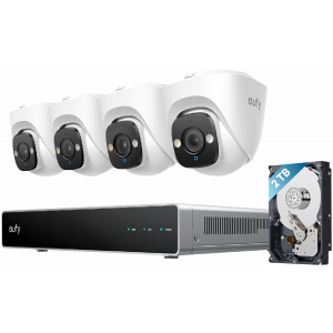 eufy E41 NVR POE 24/7 Security System - 4 x Turret Cameras