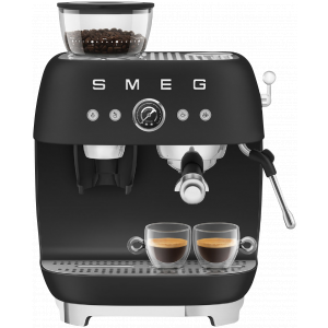 Smeg 50's Style Espresso Machine Matte Black