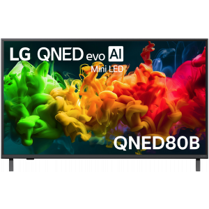 LG 43" QNED80B EVO AI Mini LED 4K Smart TV 2026